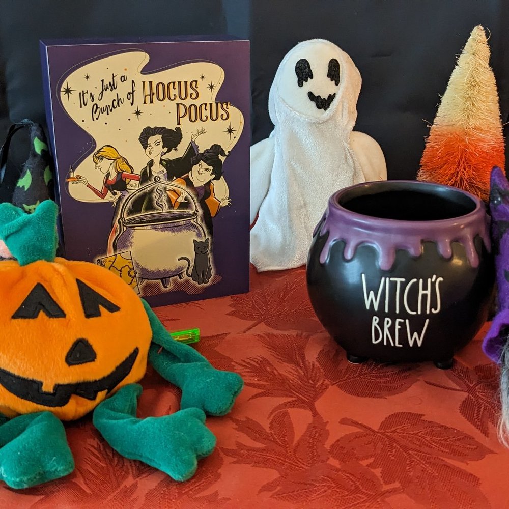Celebrate Halloween Sanderson Sisters New Rae Dunn Mug/Plaque Set#2 Purple Mug